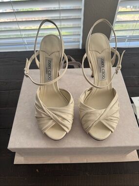 Jimmy Choo Elly 120 Nappa Leather Sandals